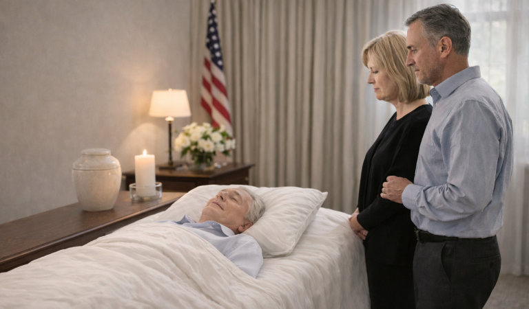 Private identification viewing and cremation Palm Beach Gardens with family care.